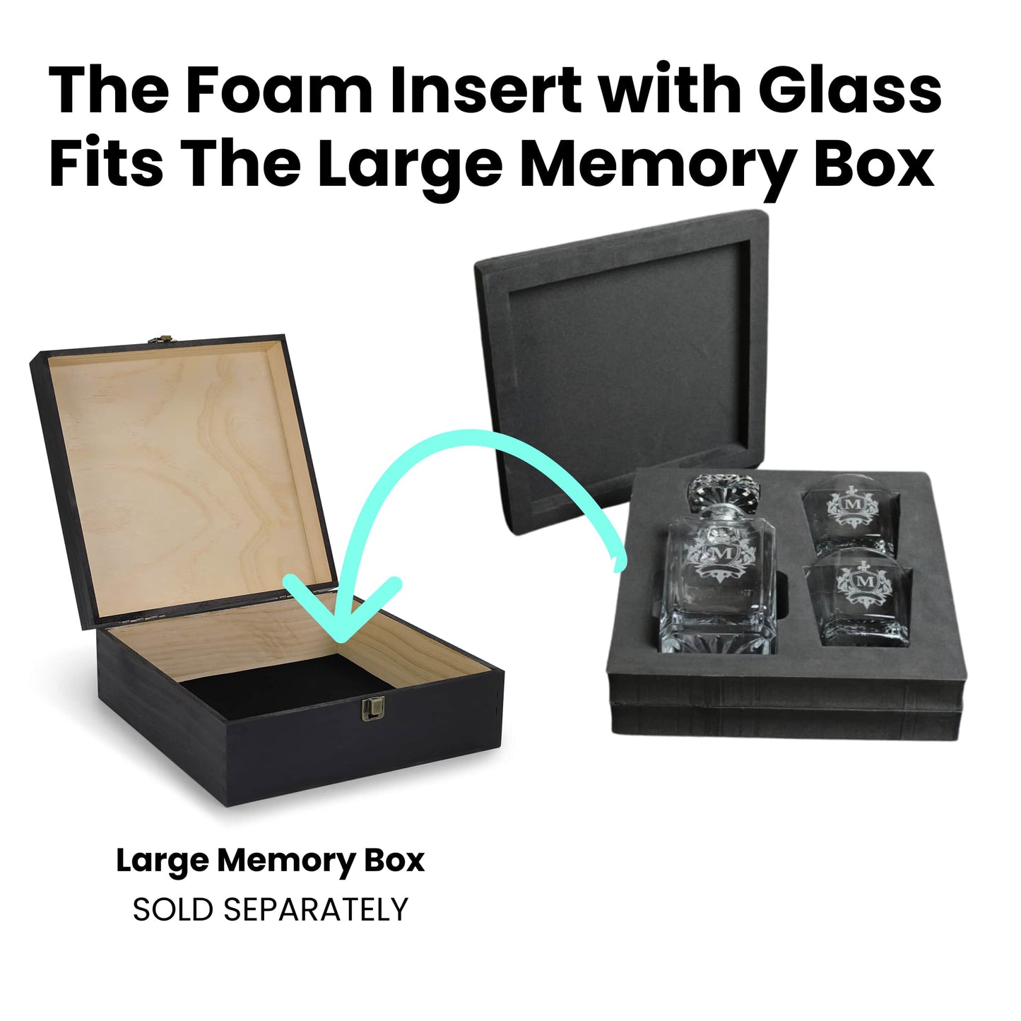 2 Glass Decanter Set