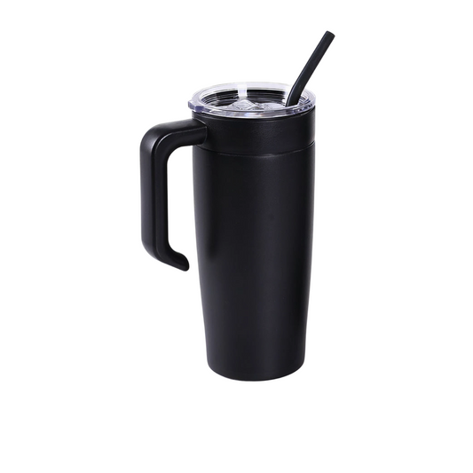 20oz tumbler with handle, black
