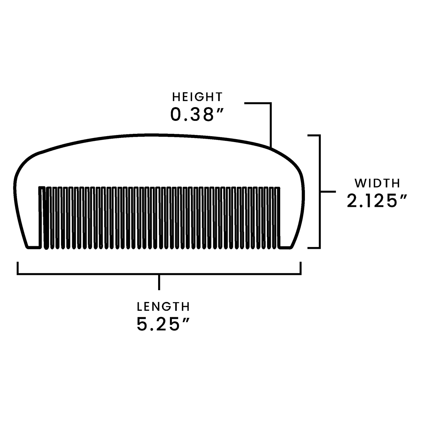 One-Sided Wooden Combs