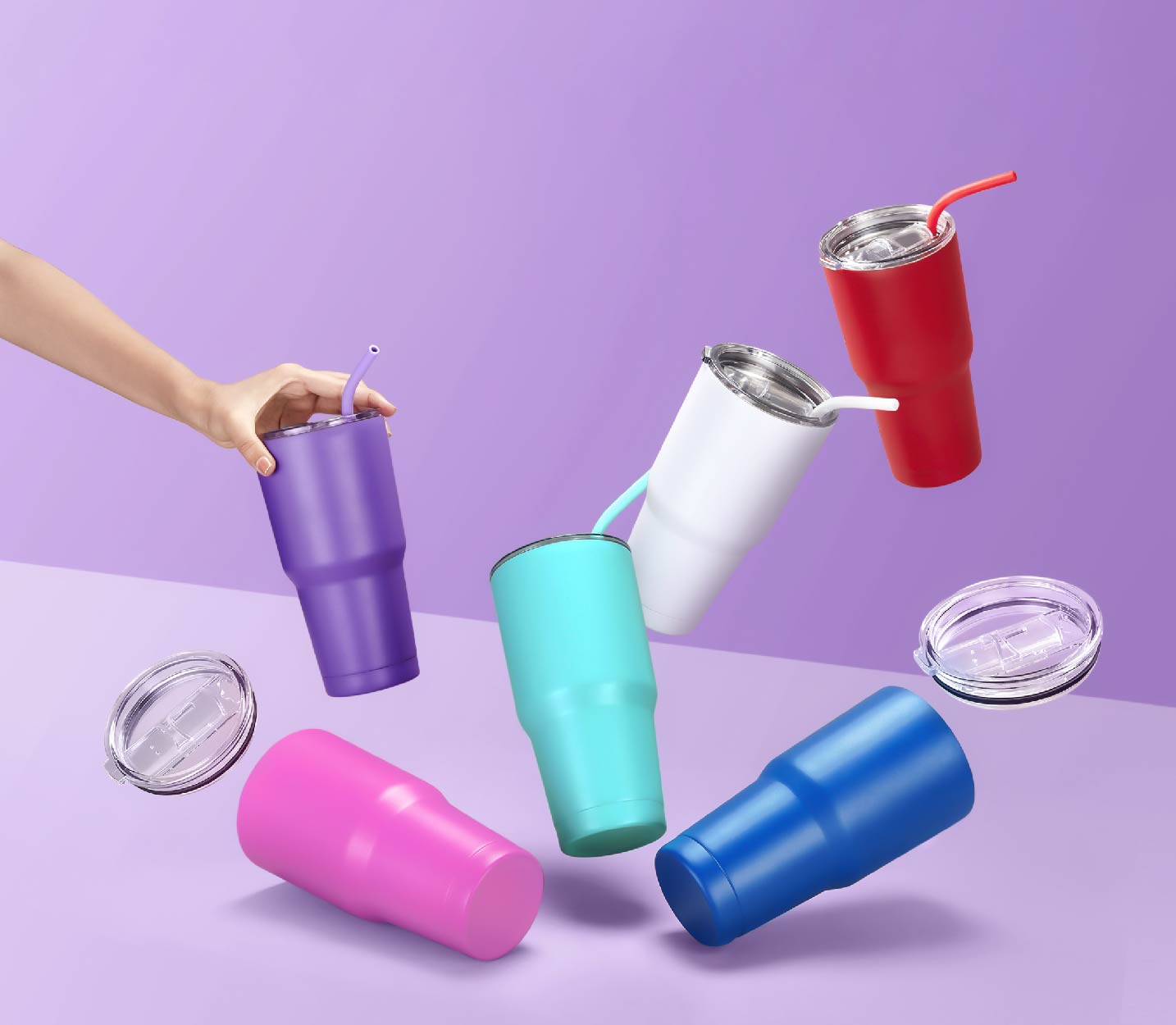 30oz Powder Coated Tumblers