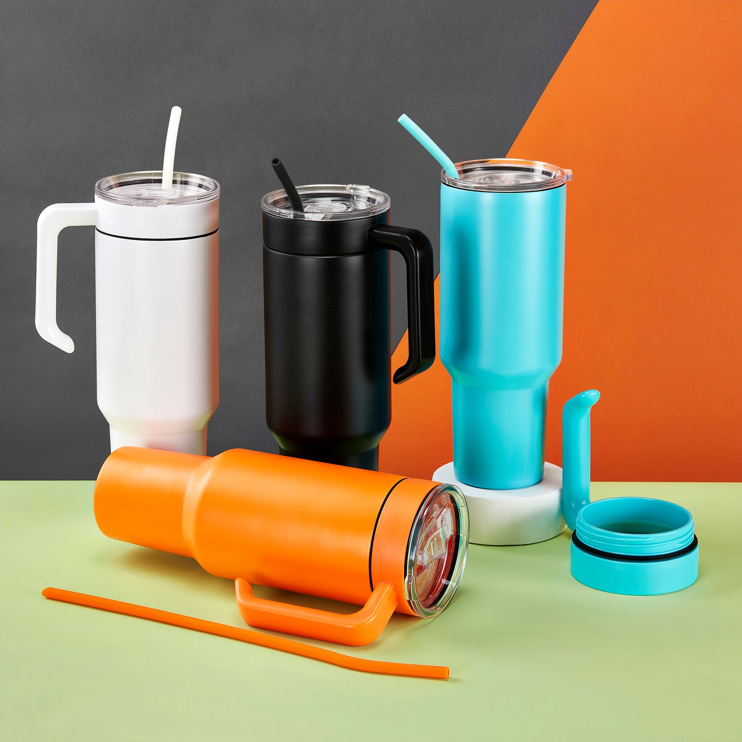 stainless steel 40oz tumblers, powder coated