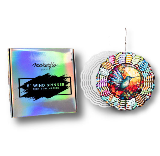 sublimation wind spinner 8"