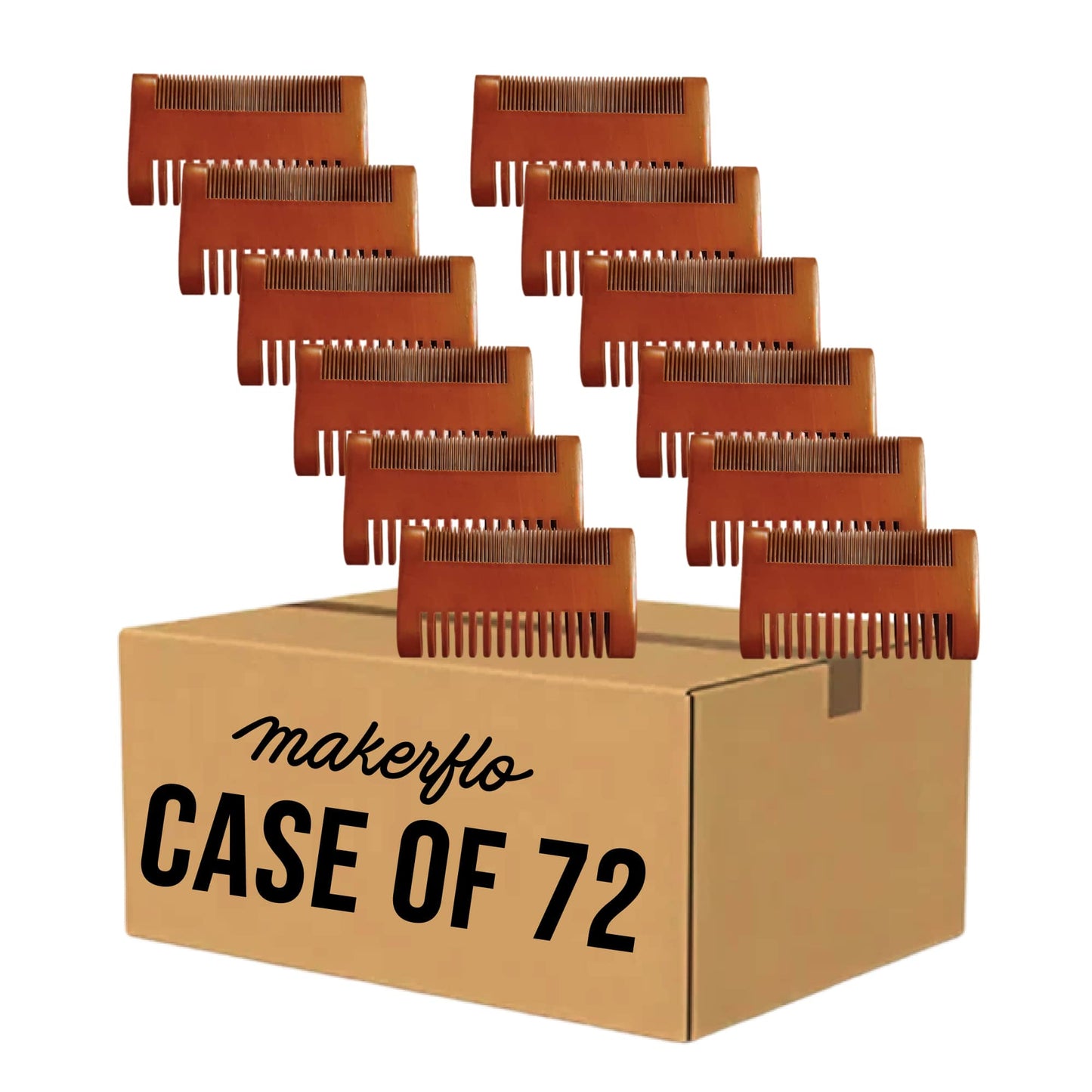 bulk combs, double sided, case of 72