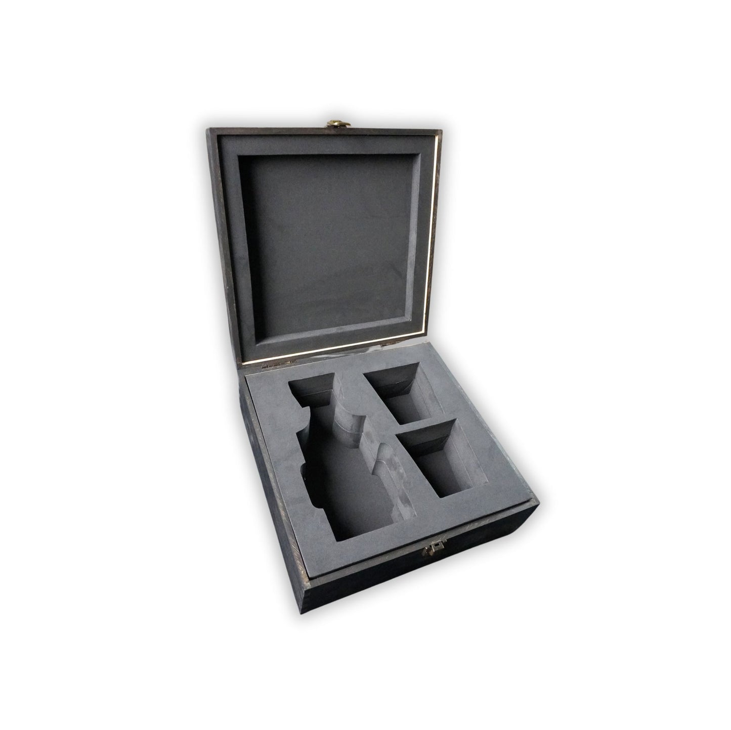 decanter foam box set in Large memory box black