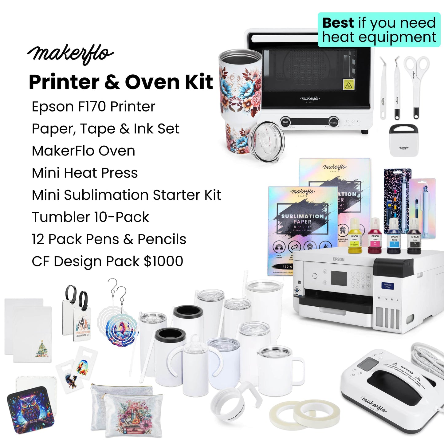 Epson® F170 Sublimation Ultimate Kit