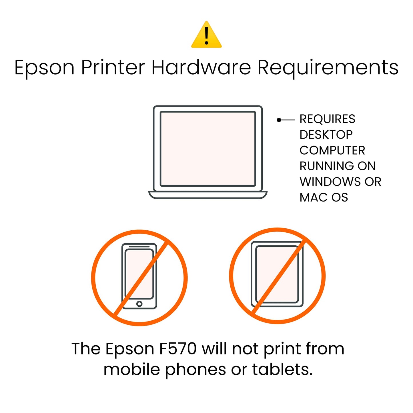 Epson F570 Pro Hardware requirements