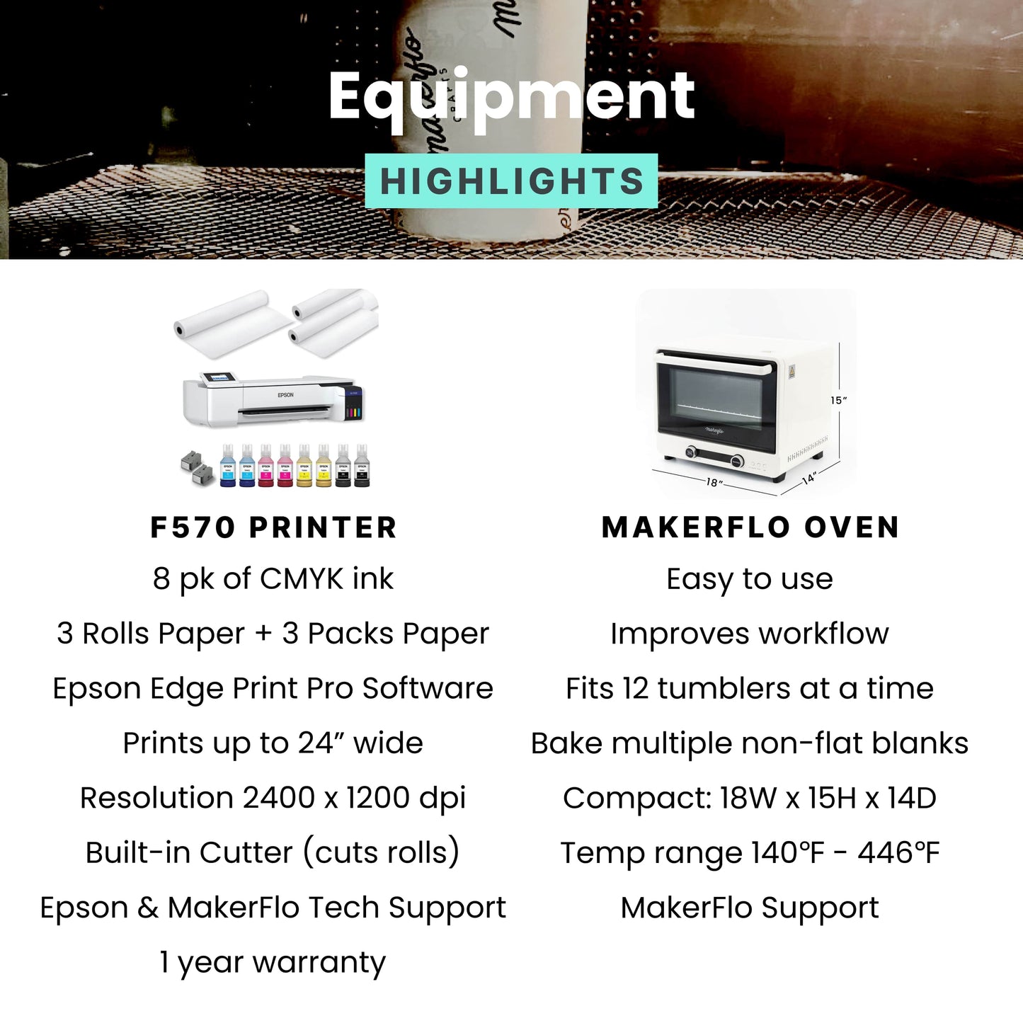 Epson® F570 Pro Sublimation Ultimate Kit