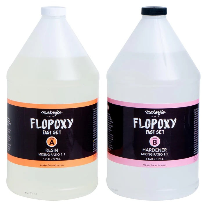 Flopoxy fast set epoxy, part A and B, 2 gallon kit