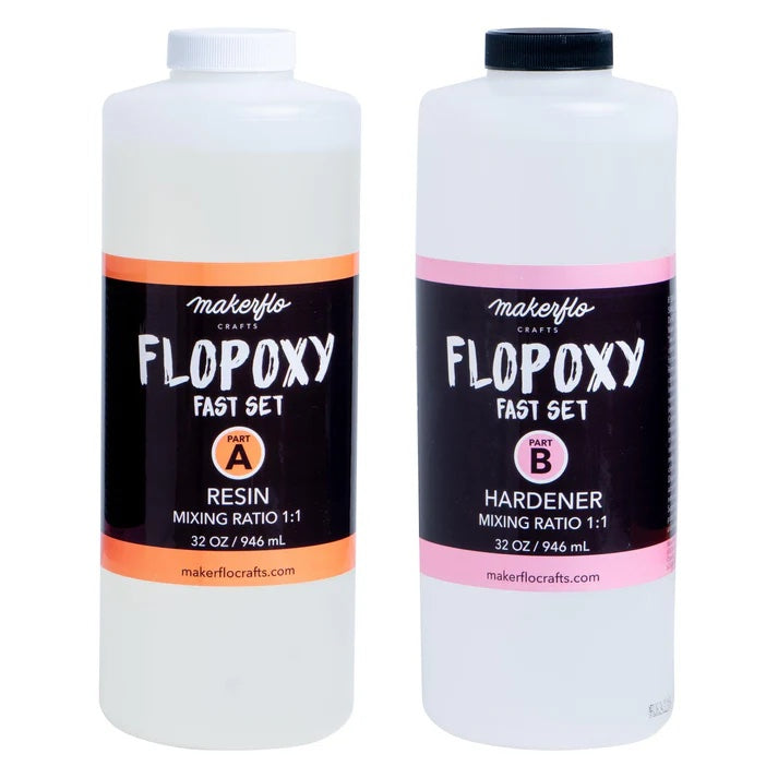 fast set epoxy, resin & hardener, 0.5 gal kit