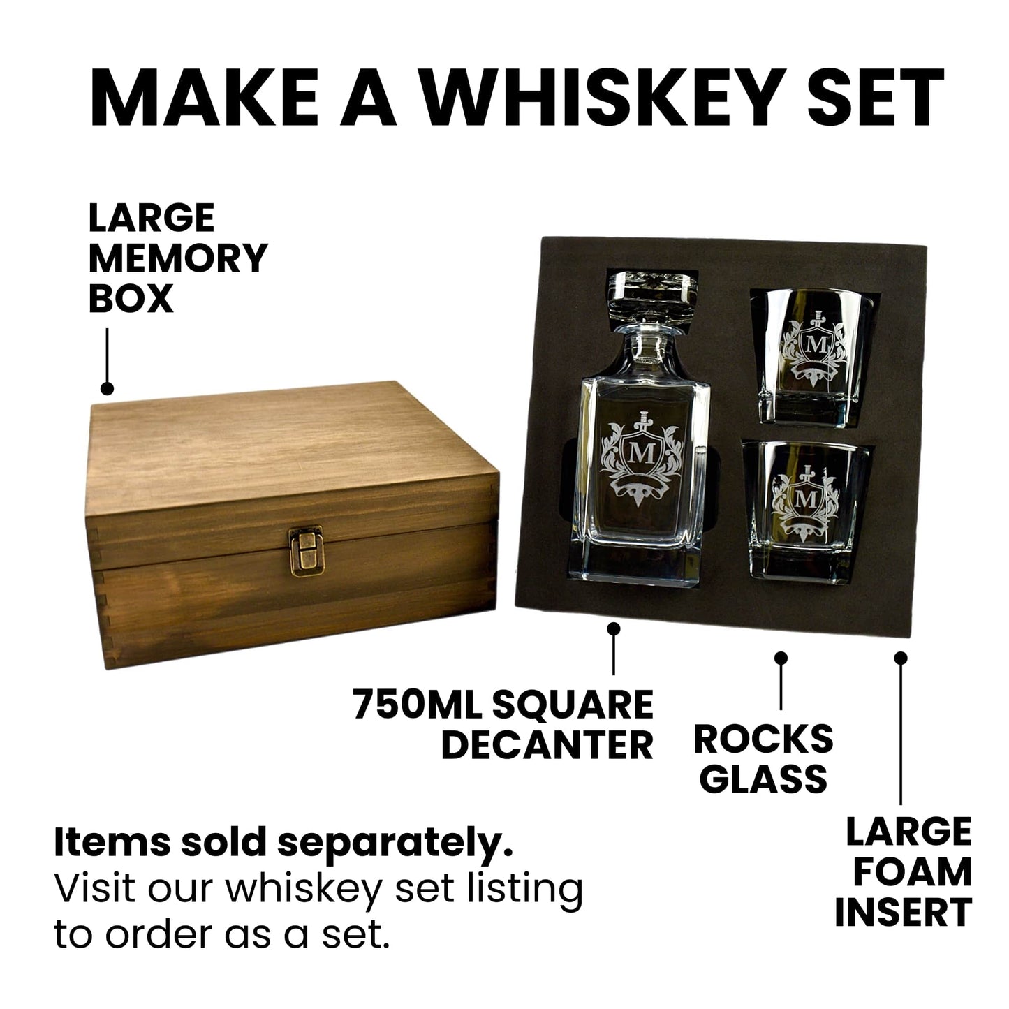 Decanter Box Foam Set