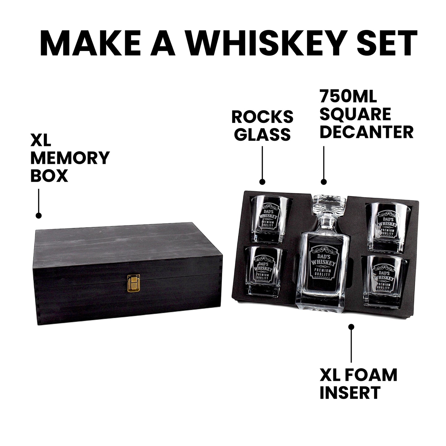 Decanter Box Foam Set XL