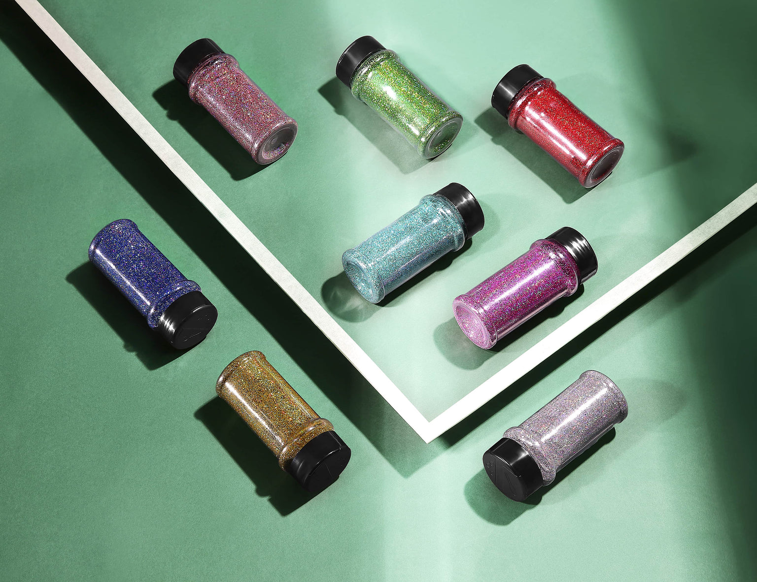 assorted fine glitter