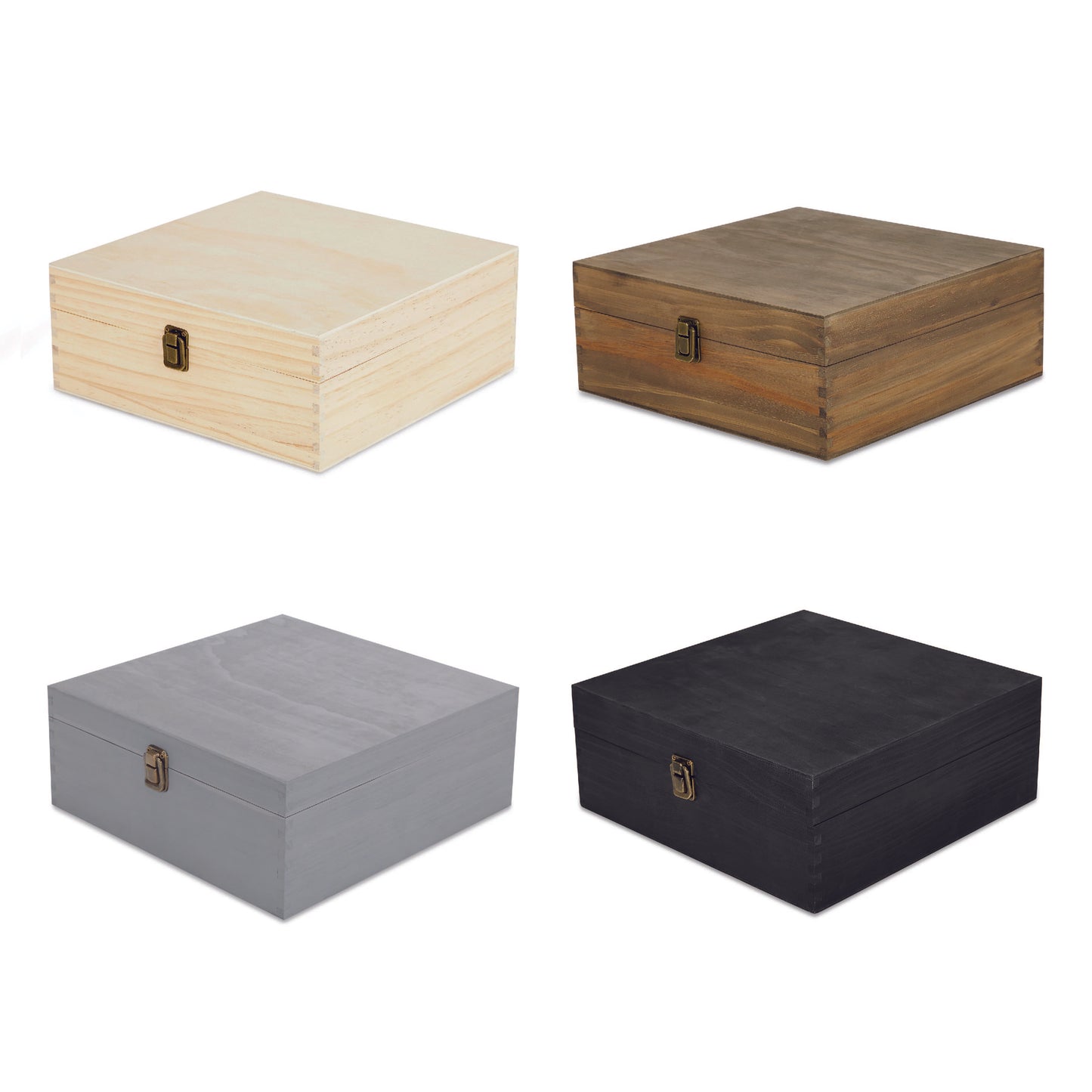 wood storage boxes