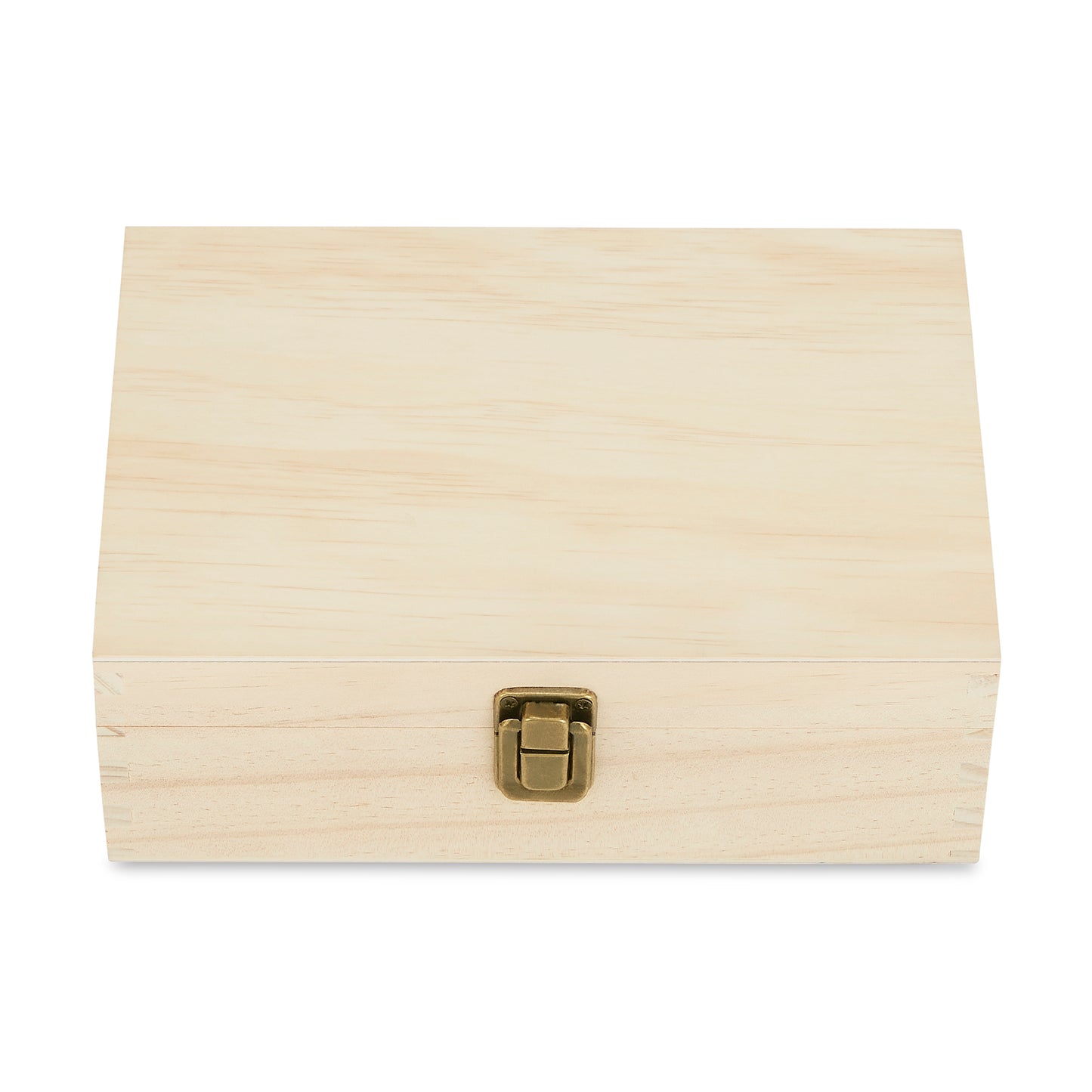 unfinished natural, pine wood memory boxes laser blank - medium size