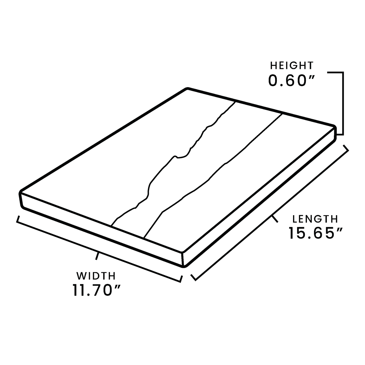 olive wood resin cutting board, dimensions