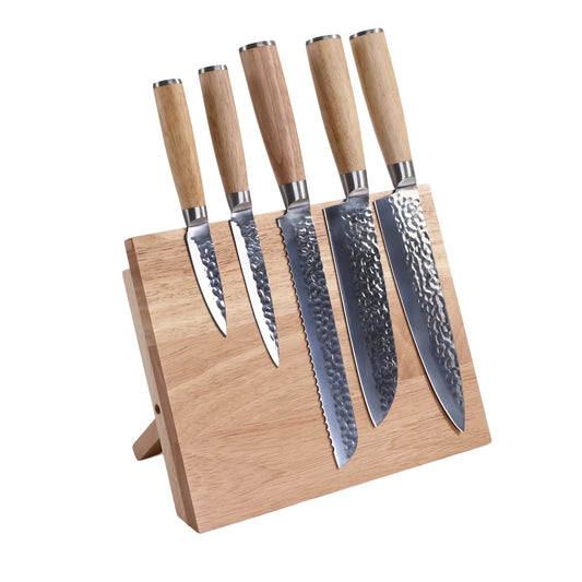 Kitchen Knife Set with Magnetic Block Stand