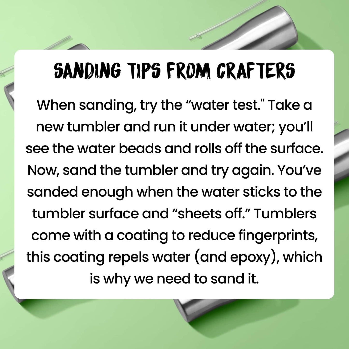 Pre-Sanded 20oz Skinny Tumbler