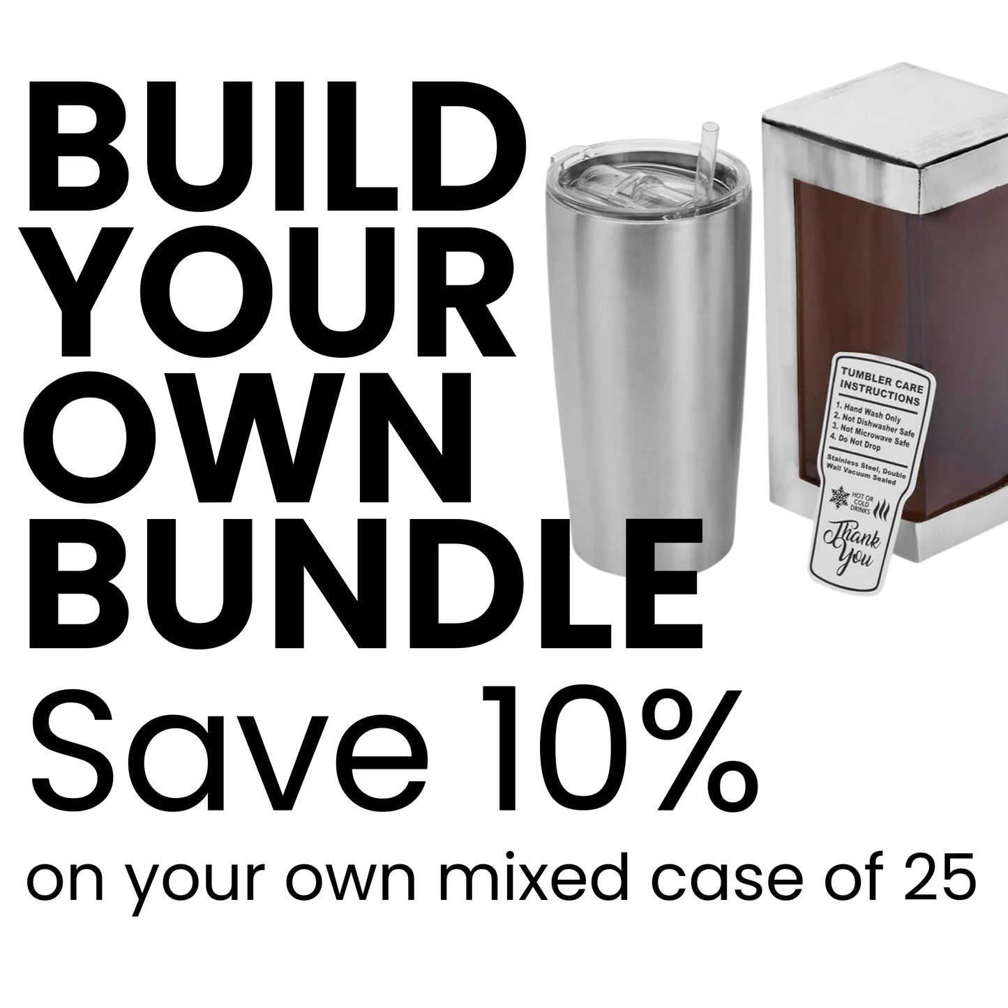 stainless steel tumbler bundles