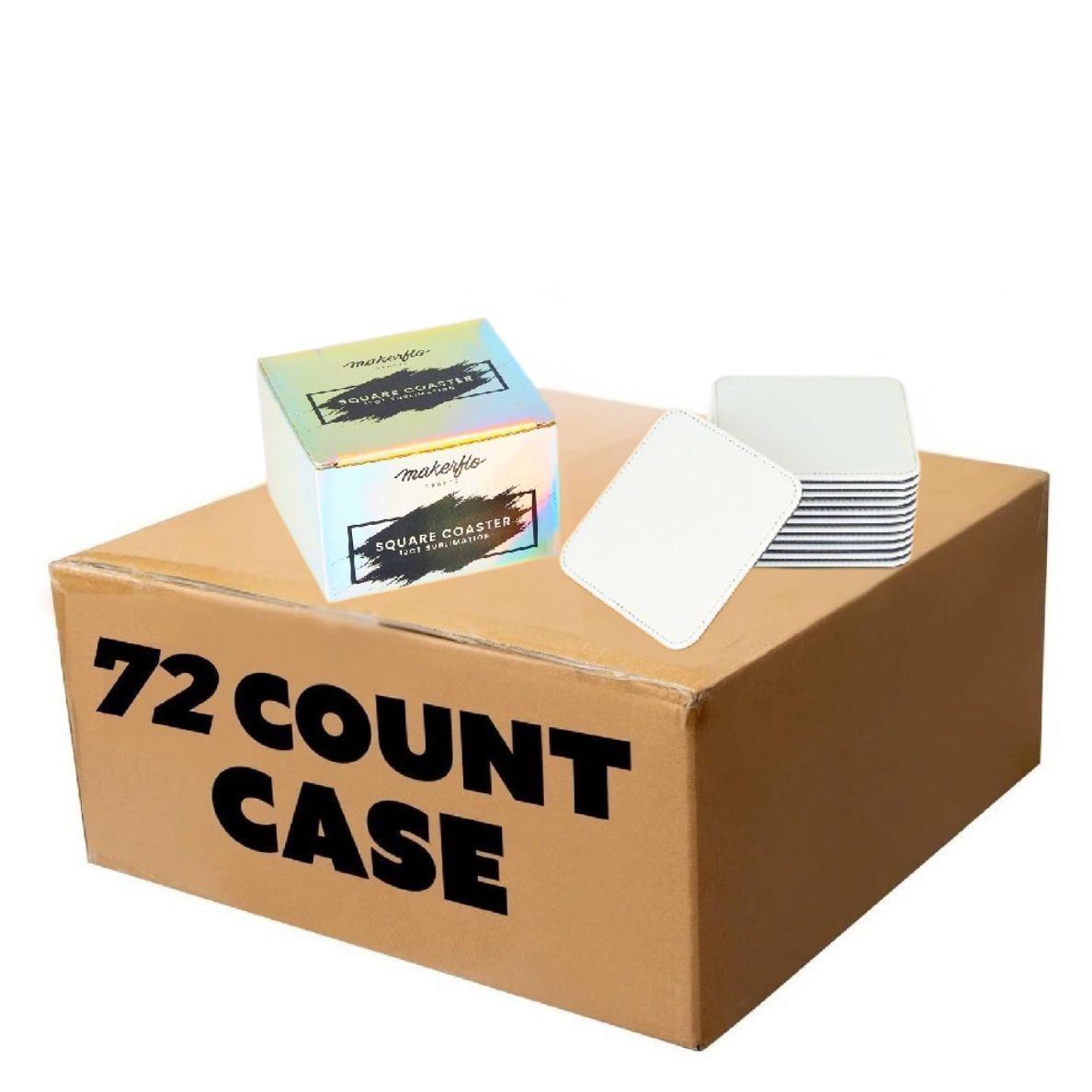 sublimation coaster blanks, bulk, case of 72