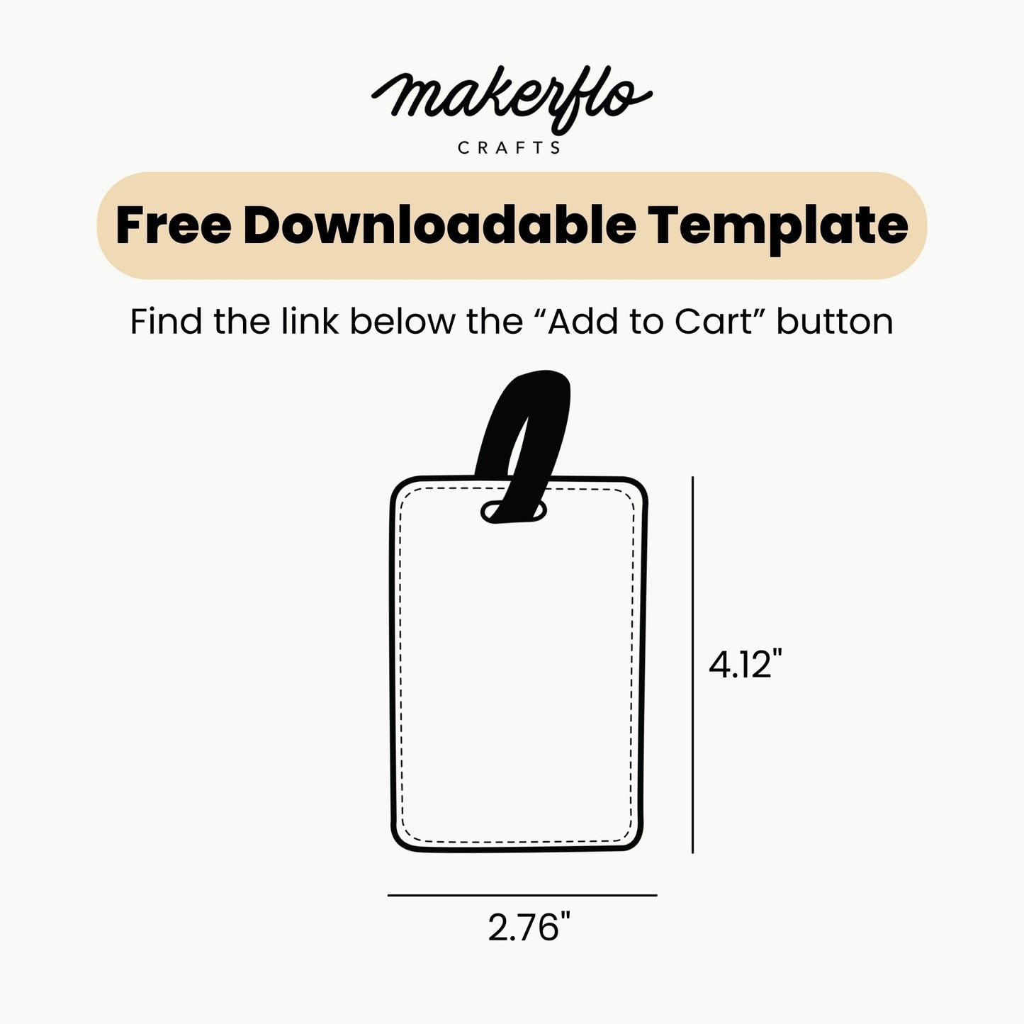 sublimation luggage tag design template