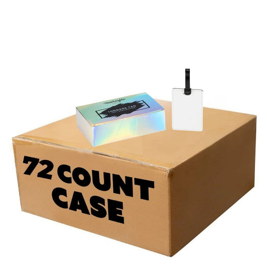 sublimation luggage tag blanks, bulk, case of 72