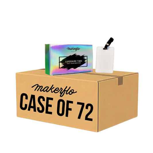 sublimation luggage tag blanks, bulk, case of 72