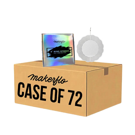 sublimation wind spinner blanks, 8", bulk, case of 72