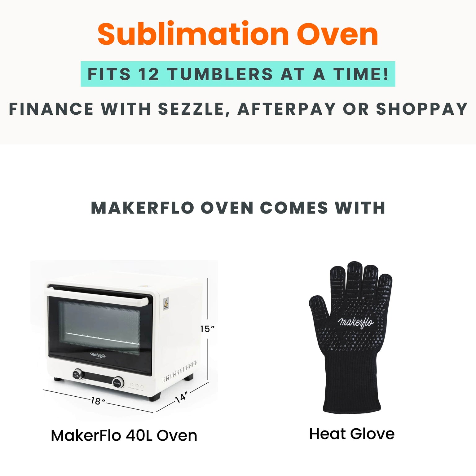 sublimation oven, 40L, highlights