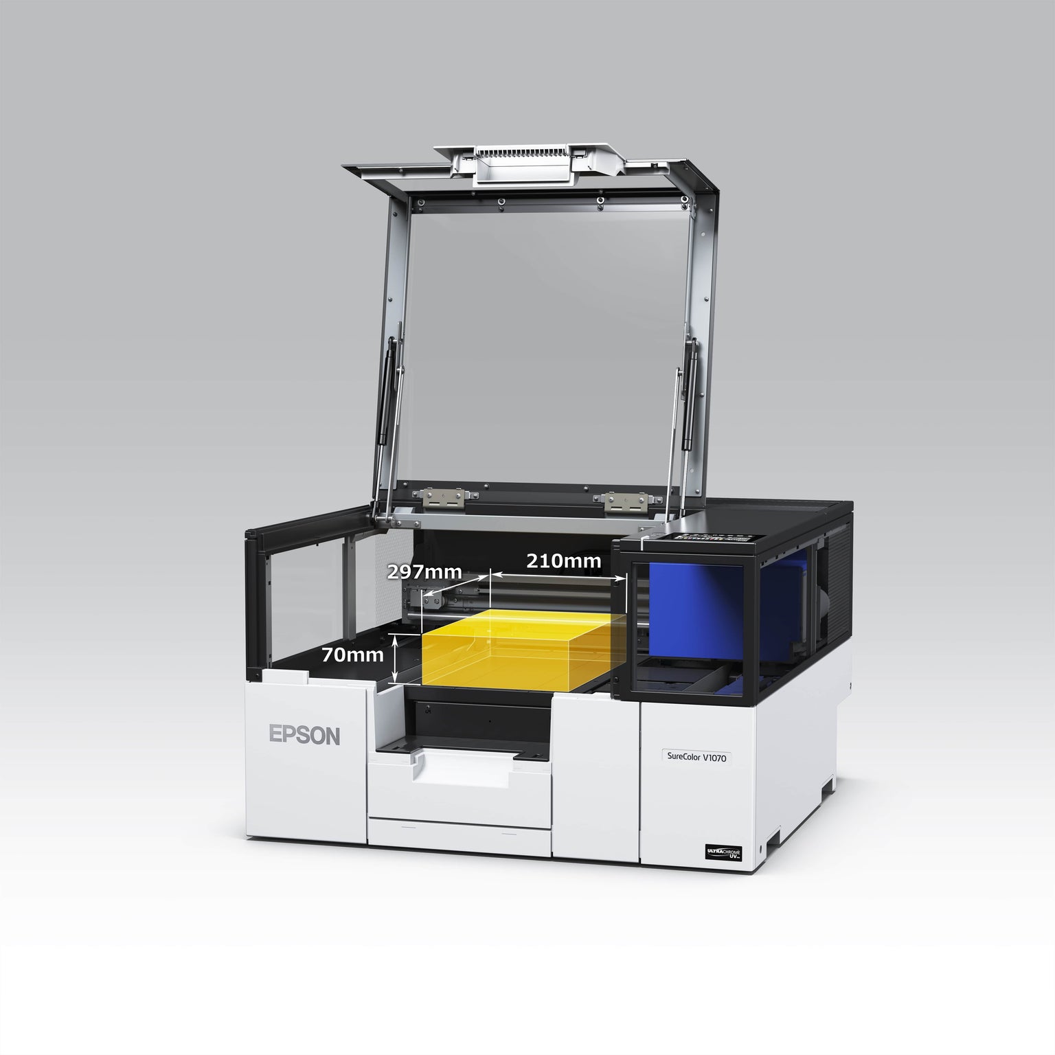 Epson V1070 uv print dimensions