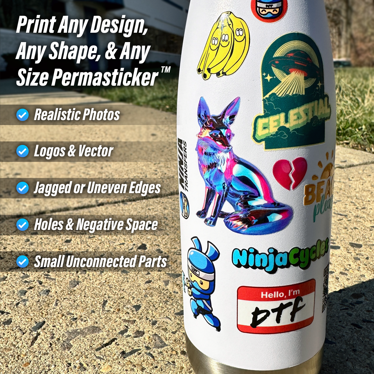 UV DTF 3D PermaStickers™