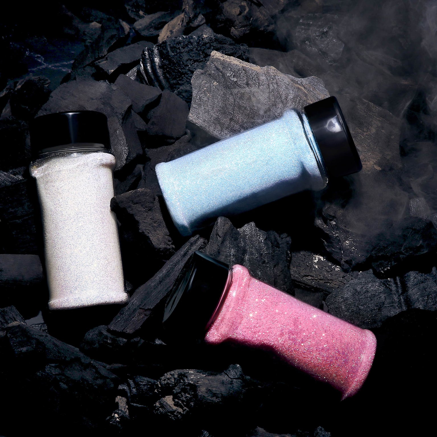 uv glitter in 3 colors