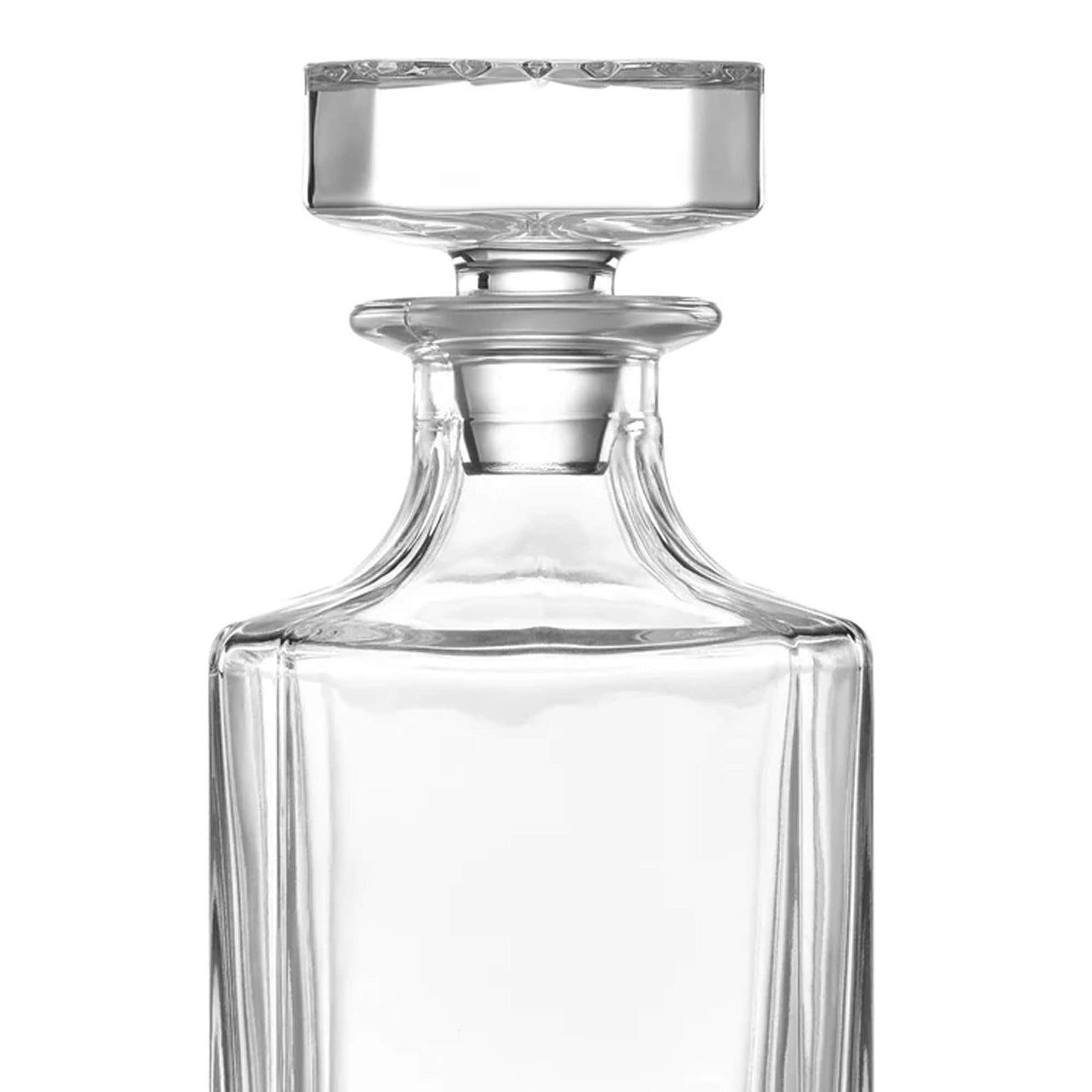 whiskey decanter, glass, 750mL, neck and topper