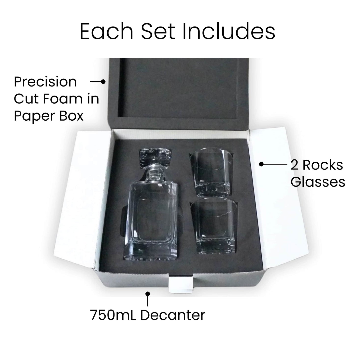 2 Glass Decanter Set