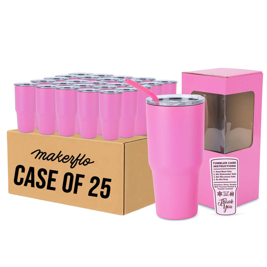 bulk 30oz tumbler, pink