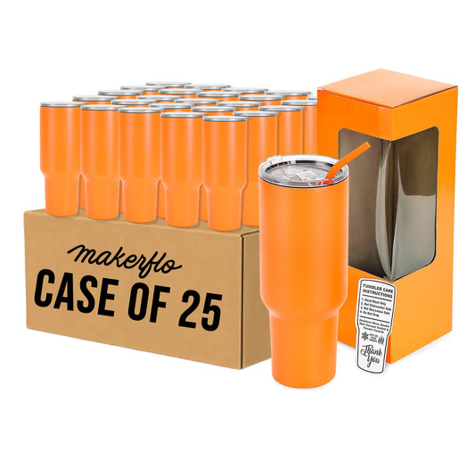 bulk 40oz tumbler, orange