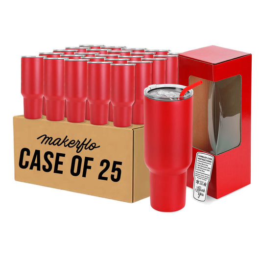 bulk 40oz tumbler, red