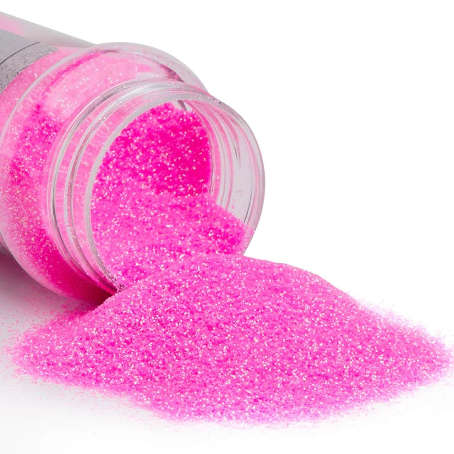 pink glitter fine, poppin pink
