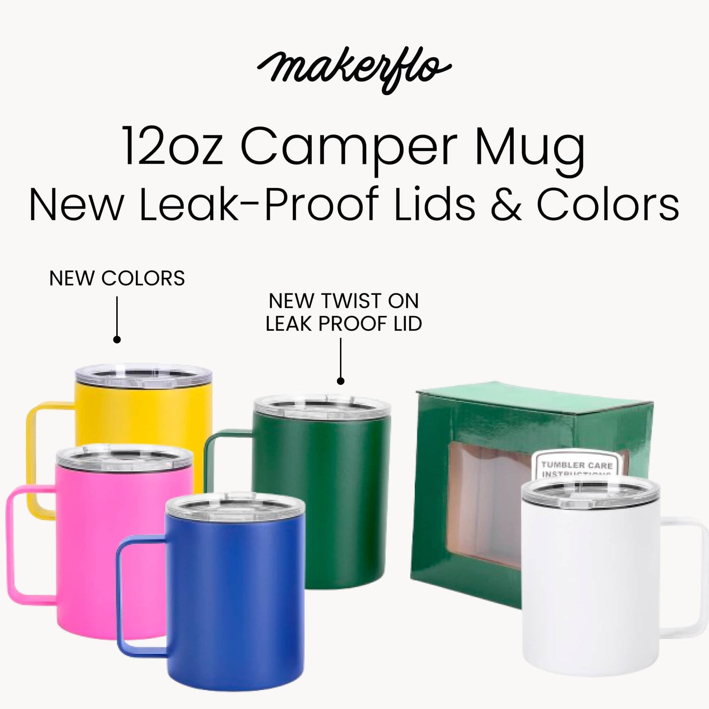 bulk coffee mug, powder coated features