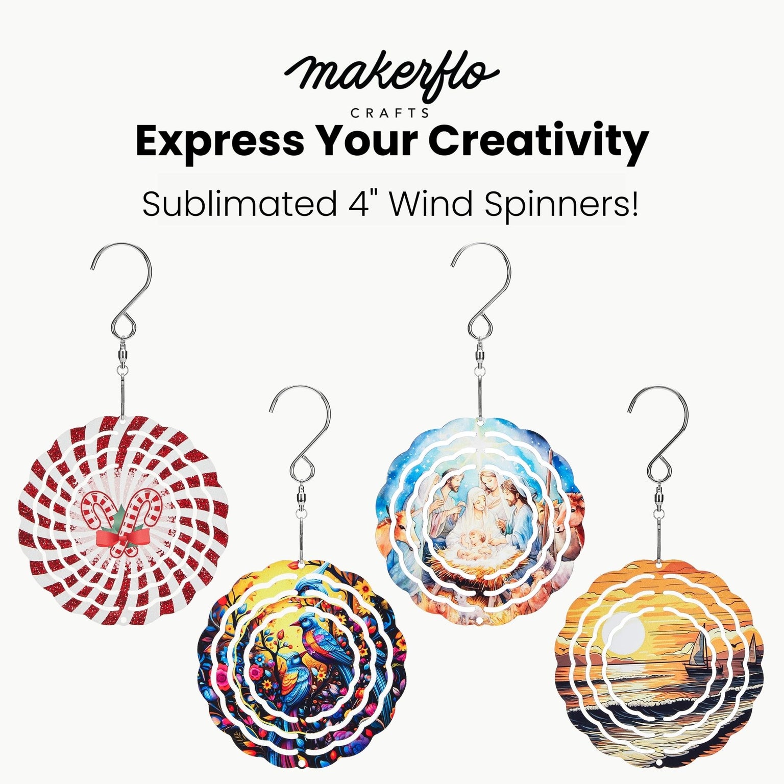 sublimated 4" winsdspinners