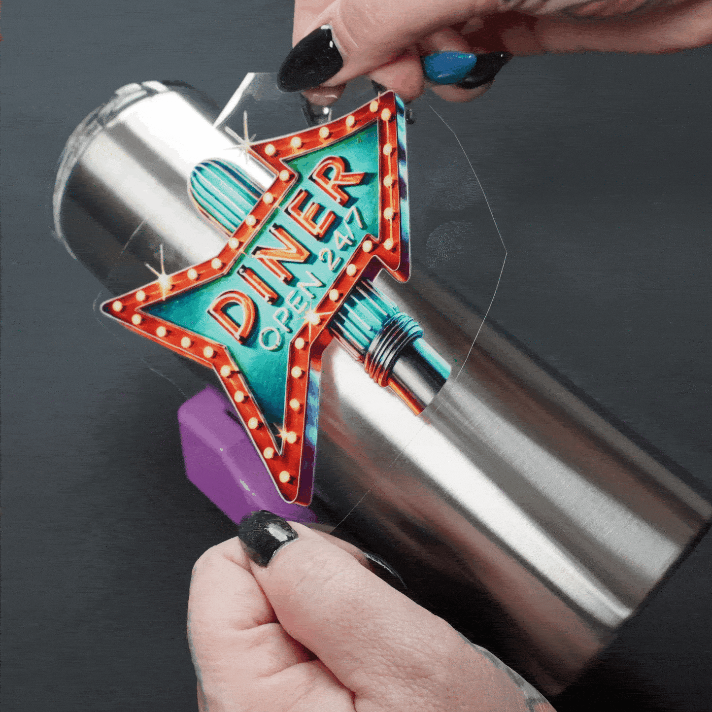 uv dtf stainless steel tumbler customization