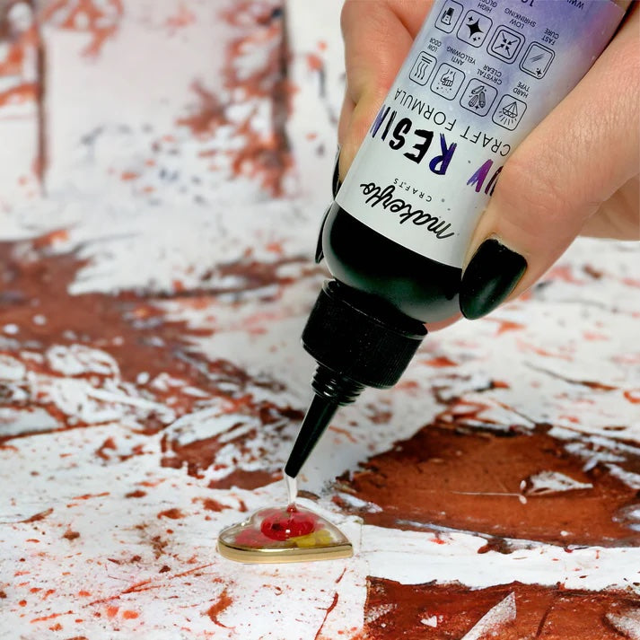 resin pour, making pendant with uv resin