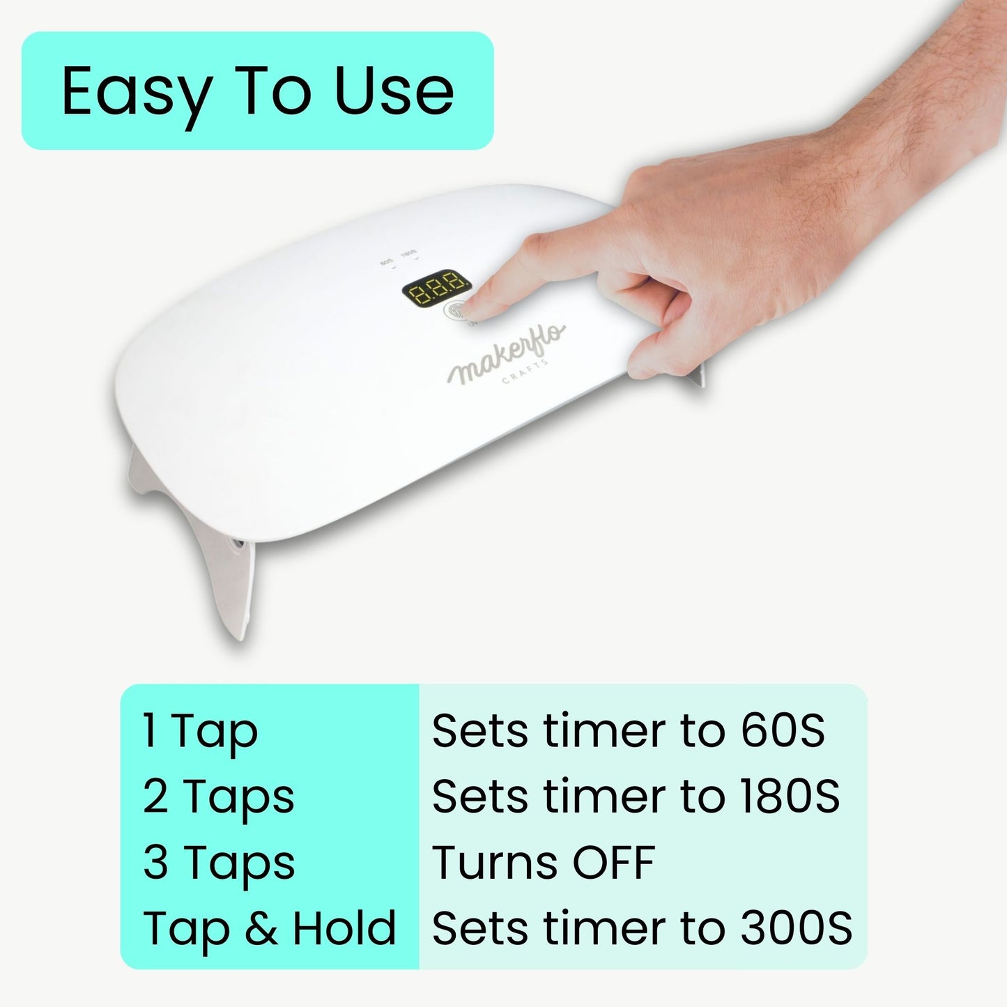 uv resin lamp power & timer settings