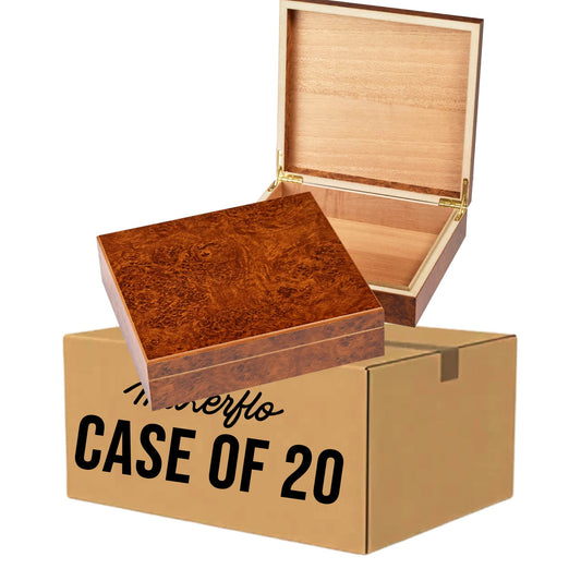 valet box, burl, case 20