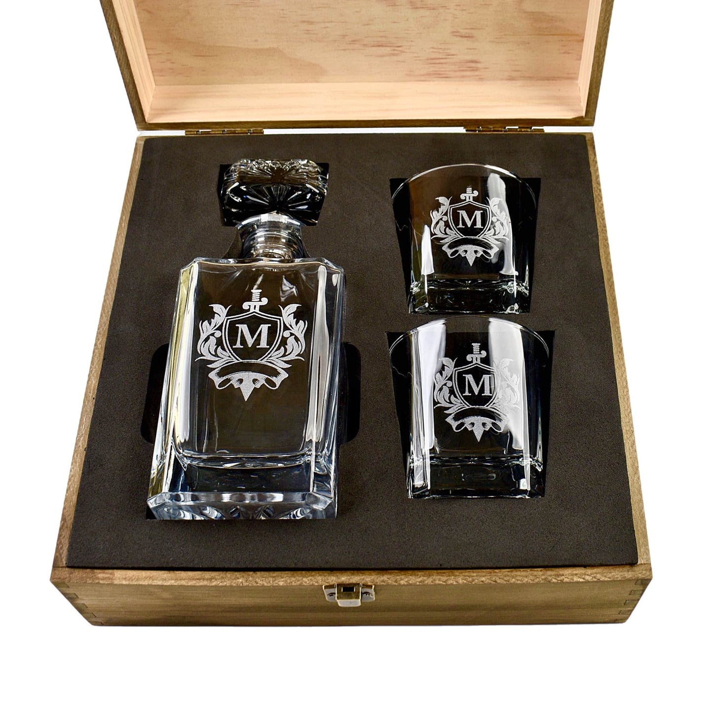 2 Glass Decanter Set