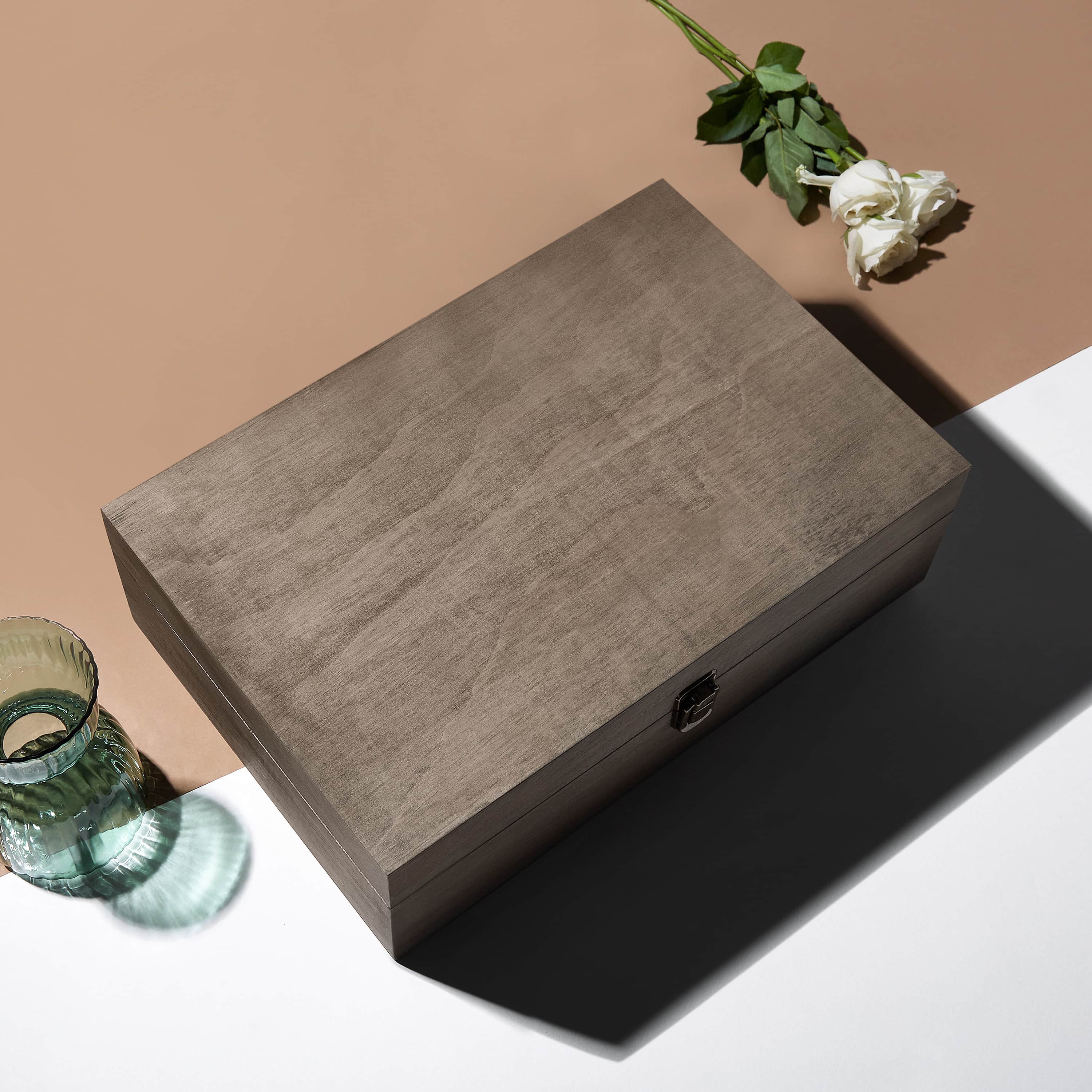 wood keepsake box, walnut, engravable