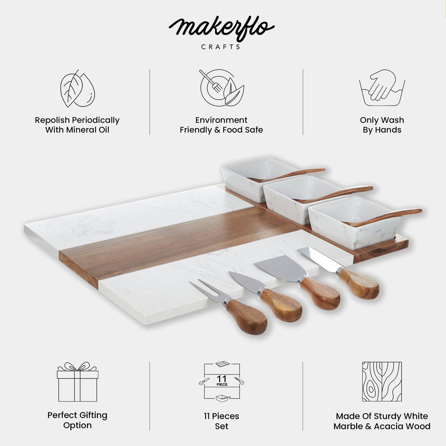 charcuterie board features