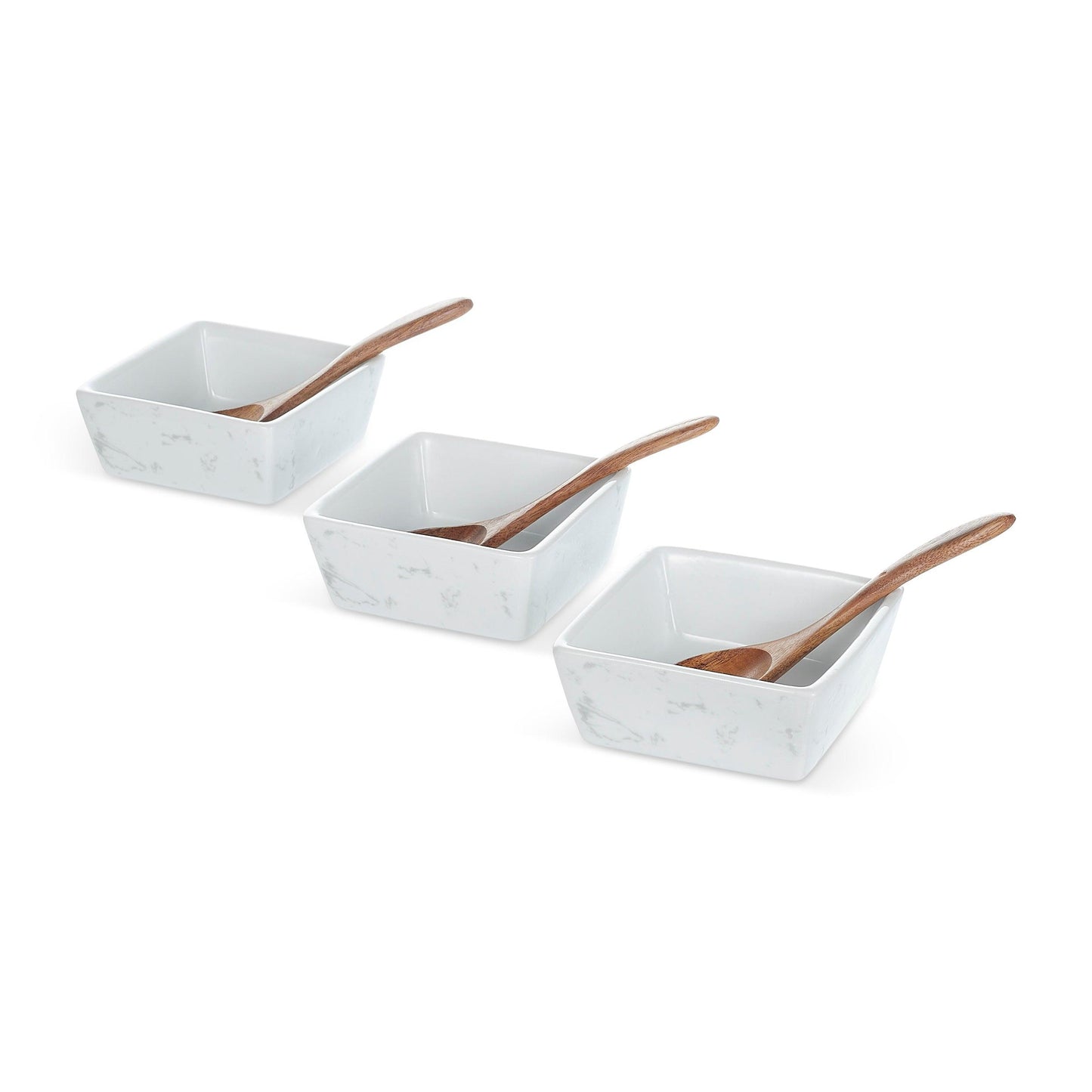 bowls and wooden dipping spoons
