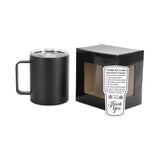 insulated coffee mug - camper mug in black