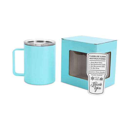 12oz camper mug teal - insulated mug