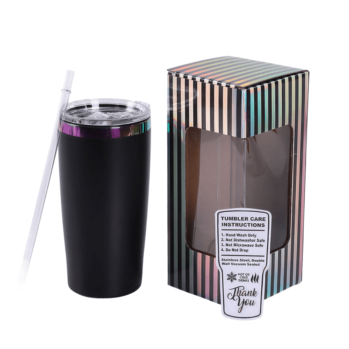 20oz Classic Rainbow Tumbler